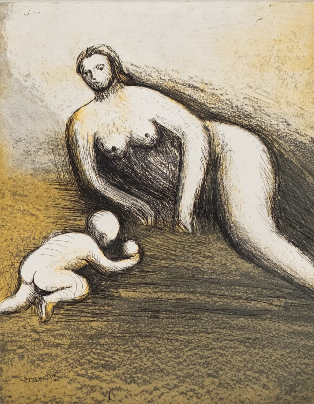 Henry Moore, Mother and Child VI, 1983