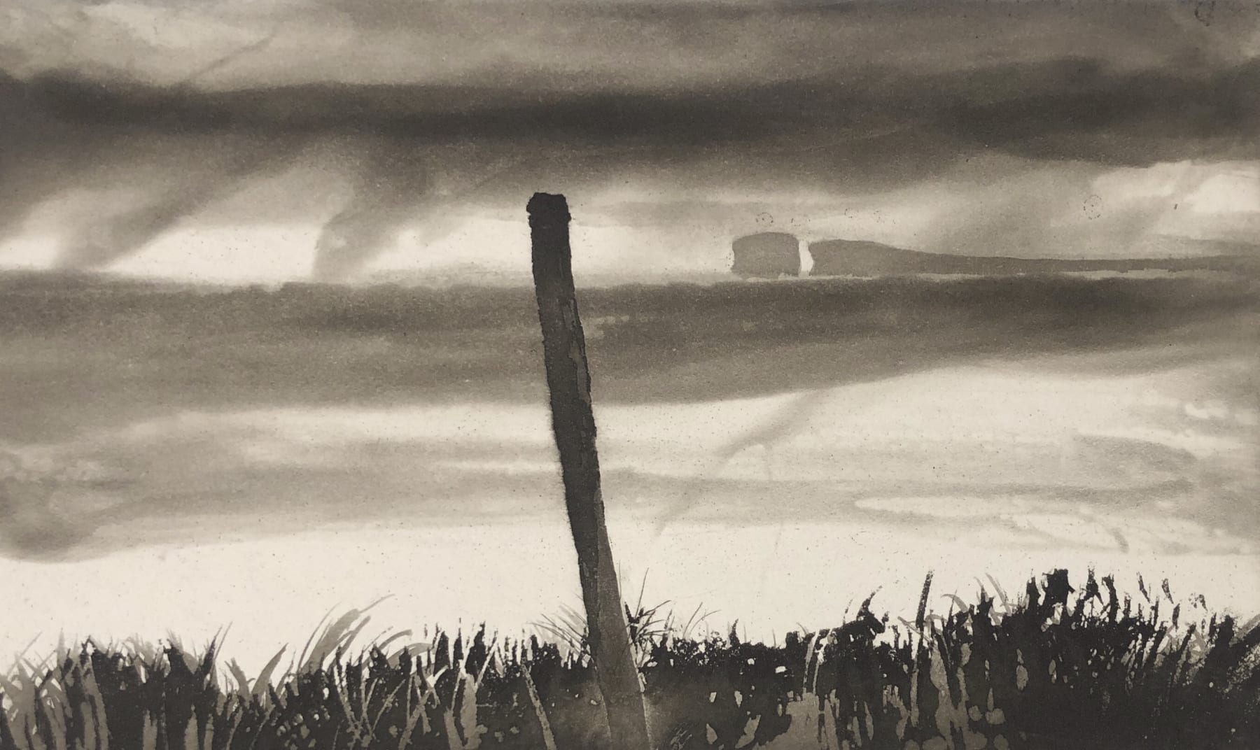Norman Ackroyd, Dunfeeny Stone, 1994