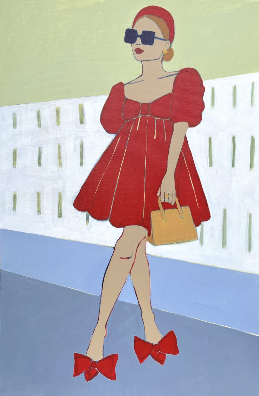 Susie Stone, Statement Red, 2021