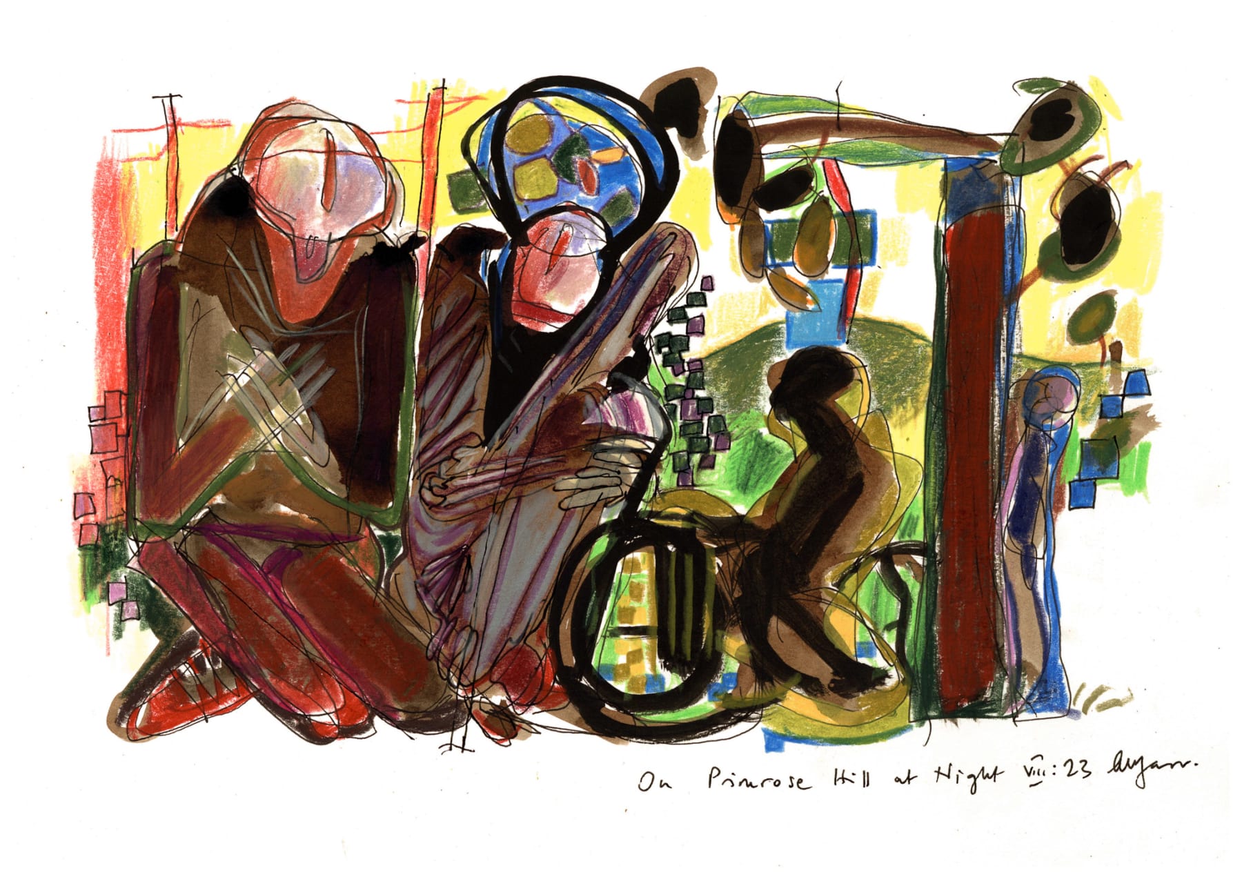 Andrew Marr, On Primrose Hill at Night VIII:23, 2023