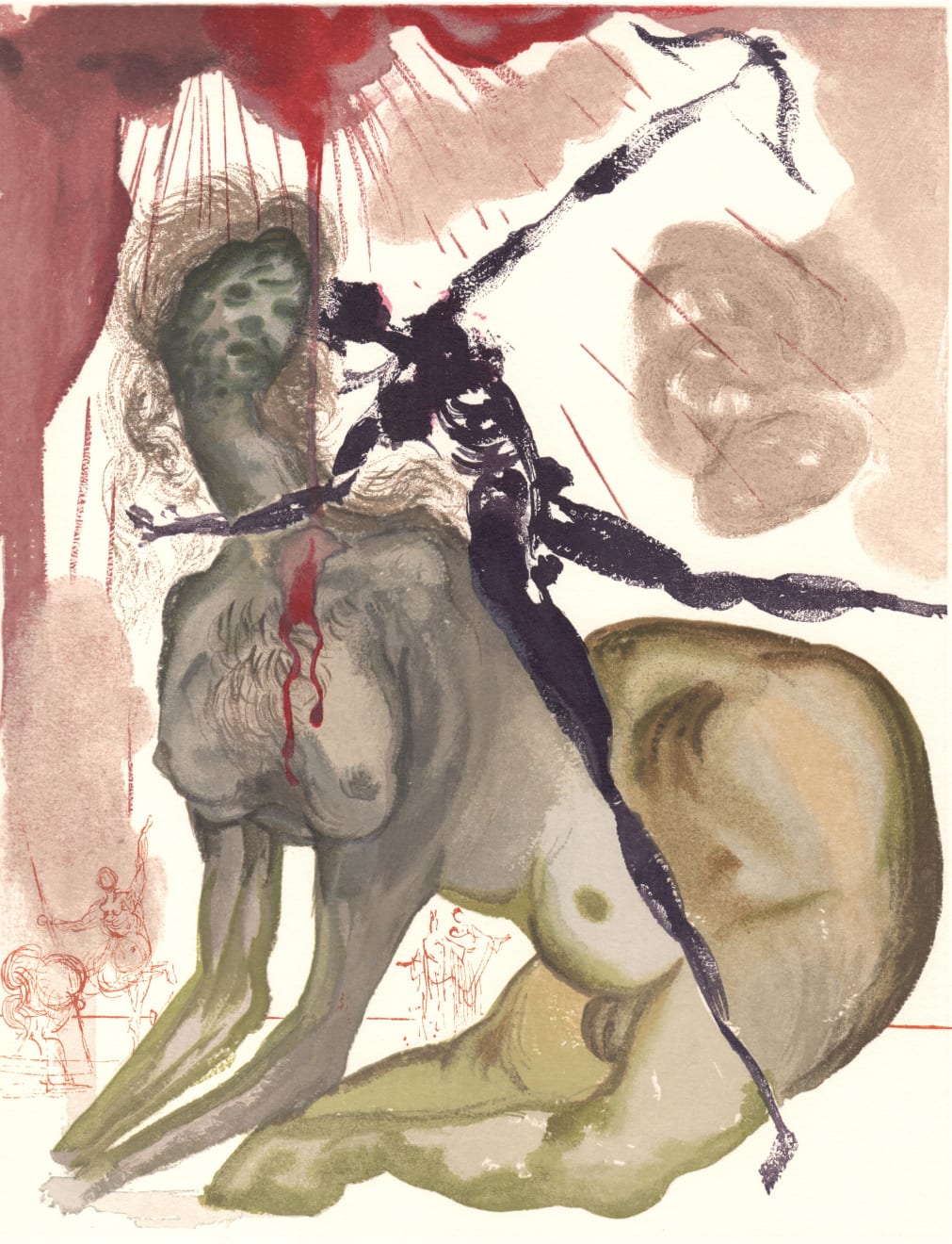 Salvador Dalí, Minotaur (Inferno: Canto 12), 1960-64