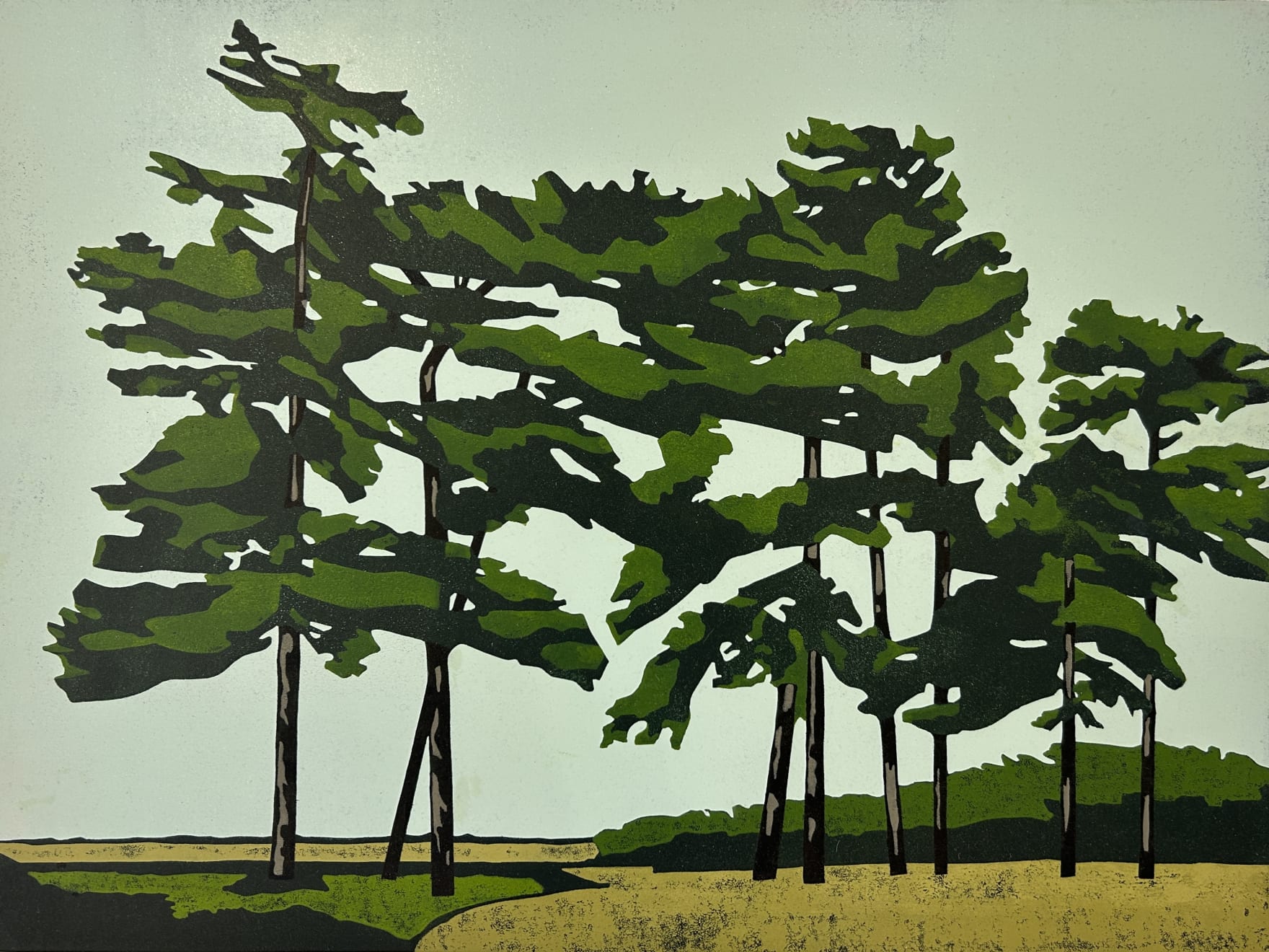 Paul Hogg, View Through a Stand of Trees, 2023