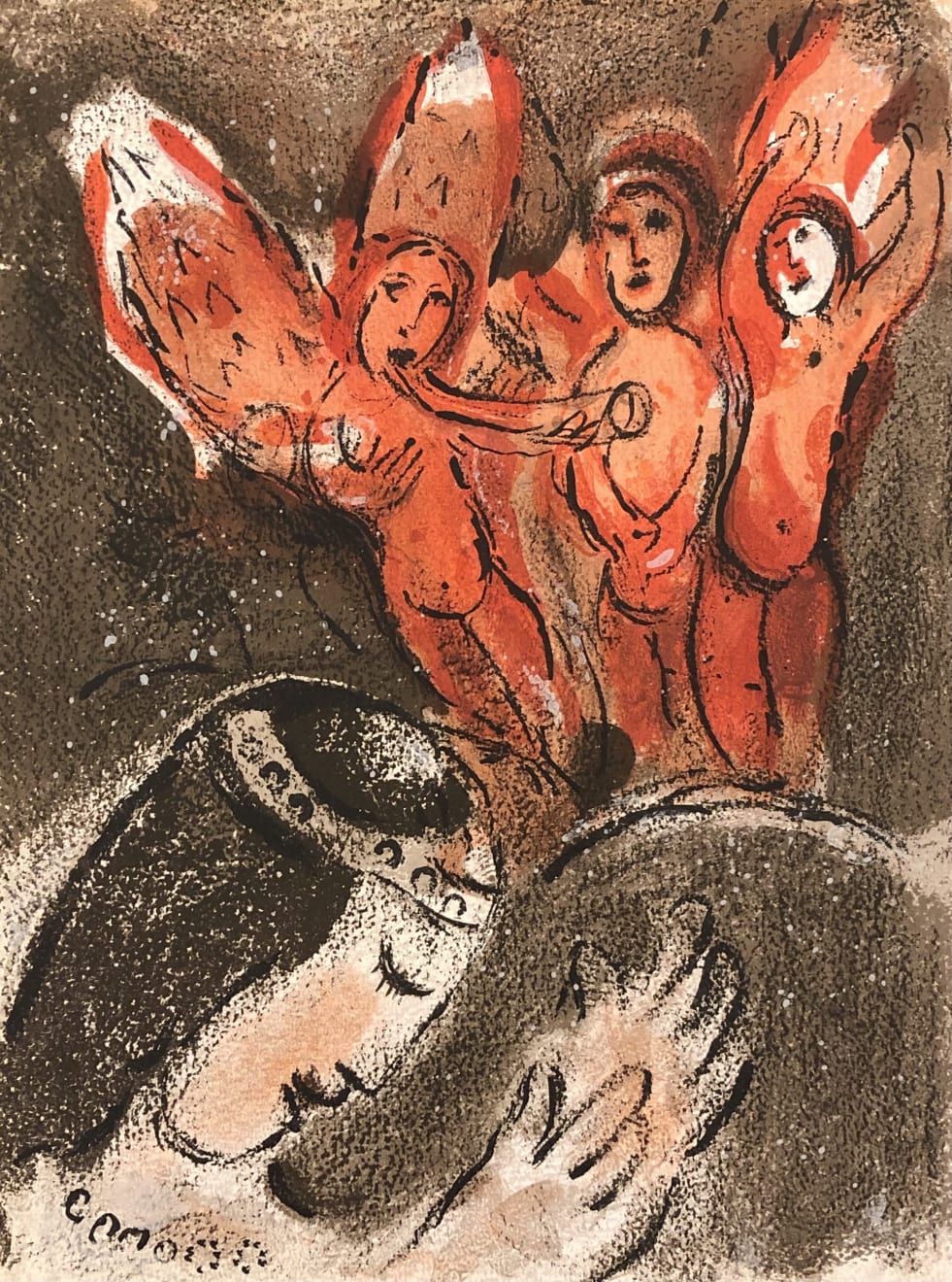 Marc Chagall, Sarah and the Angels, 1960