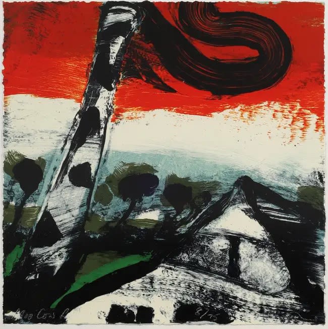 Christmas Secret Bid Auction 2024, LOT 165: Hughie O’Donoghue - Moo Cow Farm, 2012