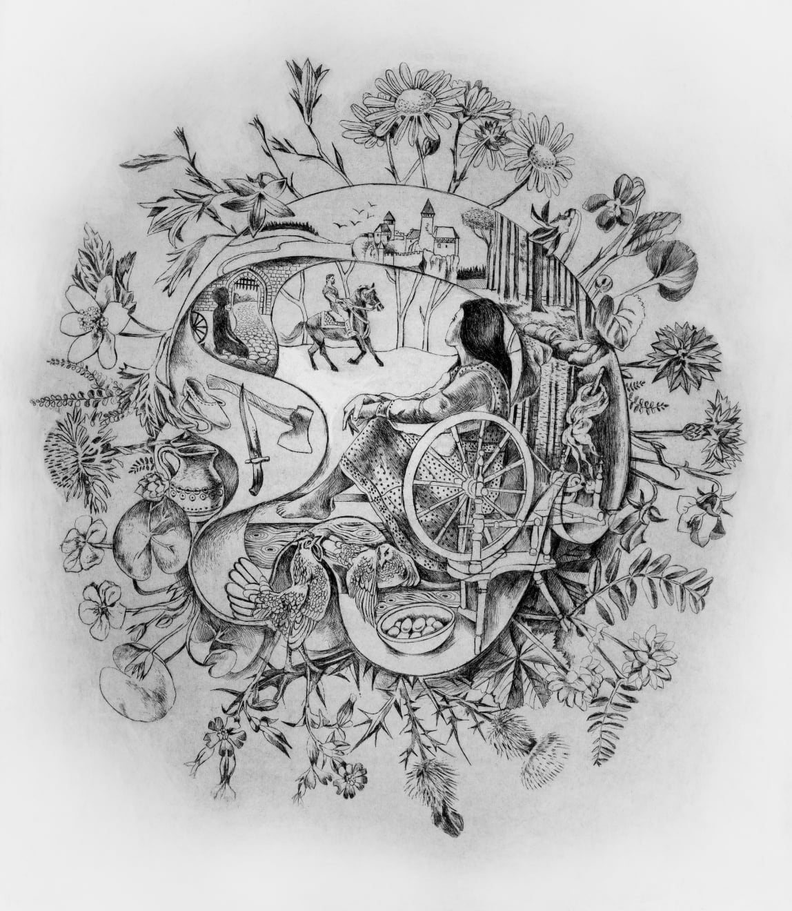 Christmas Secret Bid Auction 2024, LOT 82: Míla Fürstová - The Golden Spinning Wheel (Zlatý kolovrat), 2020