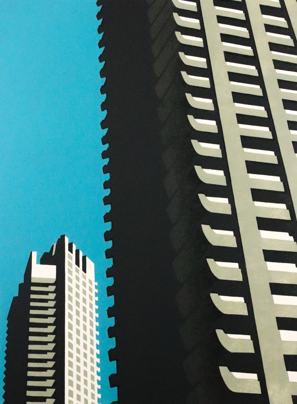 Paul Catherall, Barbican Blue, 2025