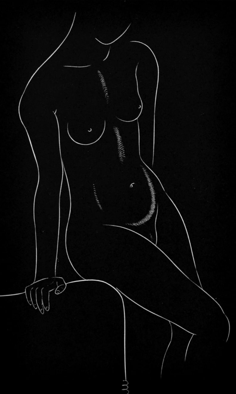 Eric GIll, Block XX (From '25 Nudes'), 1938
