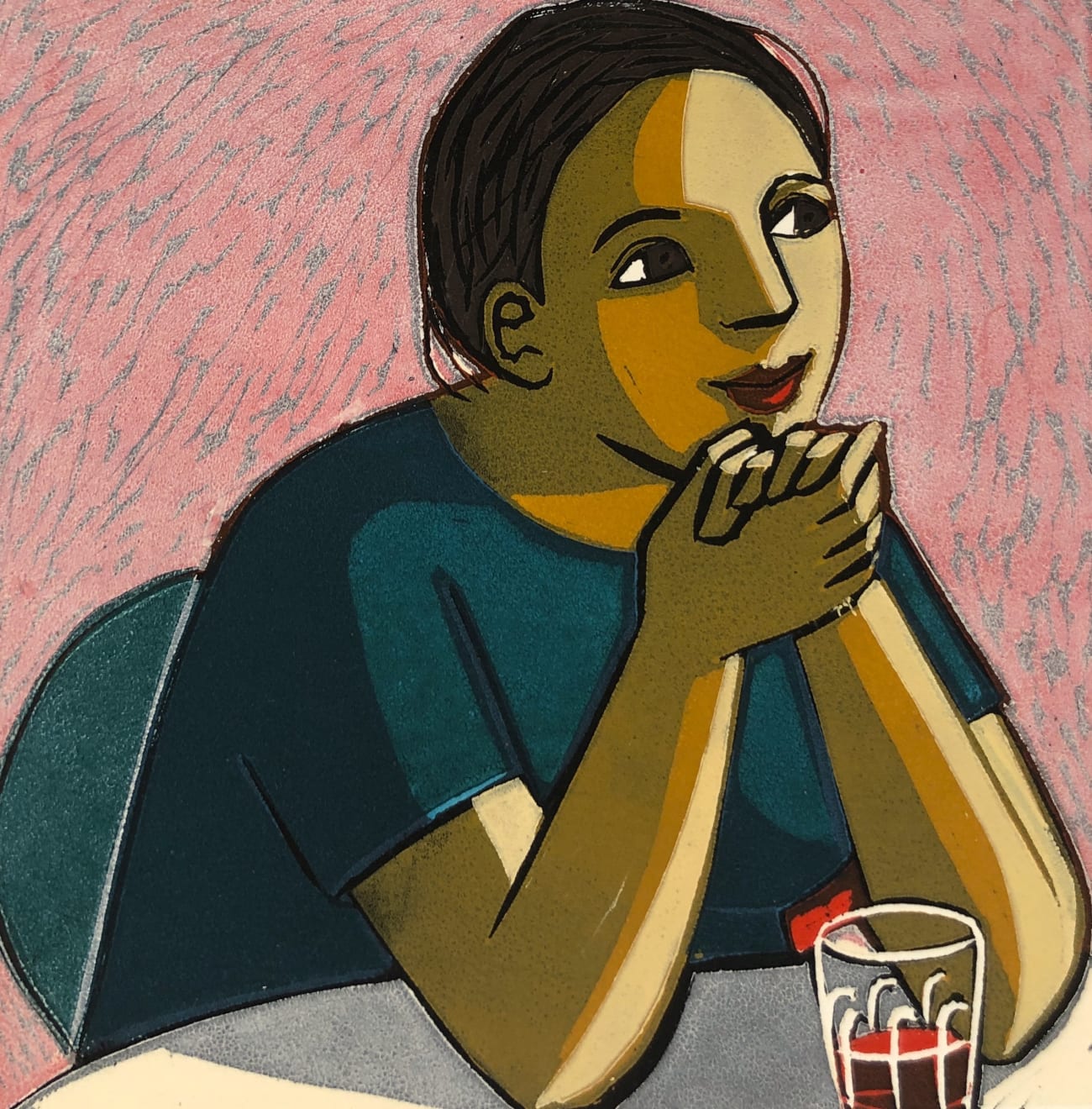 Anita Klein, Red Wine in the Kitchen, 2022