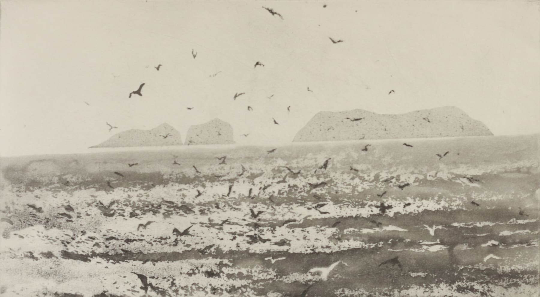 Norman Ackroyd, Blaskets from Skellig, 2015