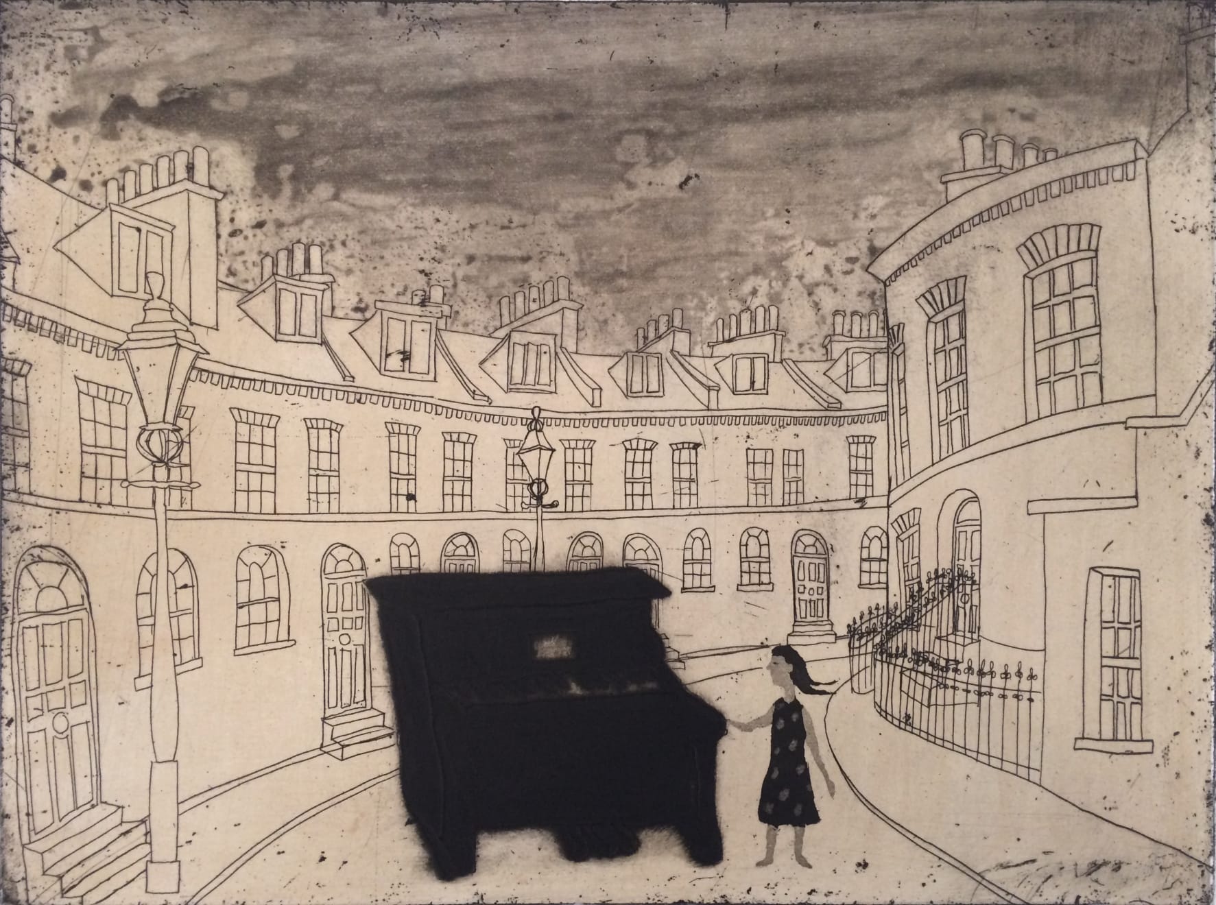 Summer Secret Bid Auction 2023, LOT 8: Mychael Barratt - Urban Myths IV - Street Piano in Keystone Crescent