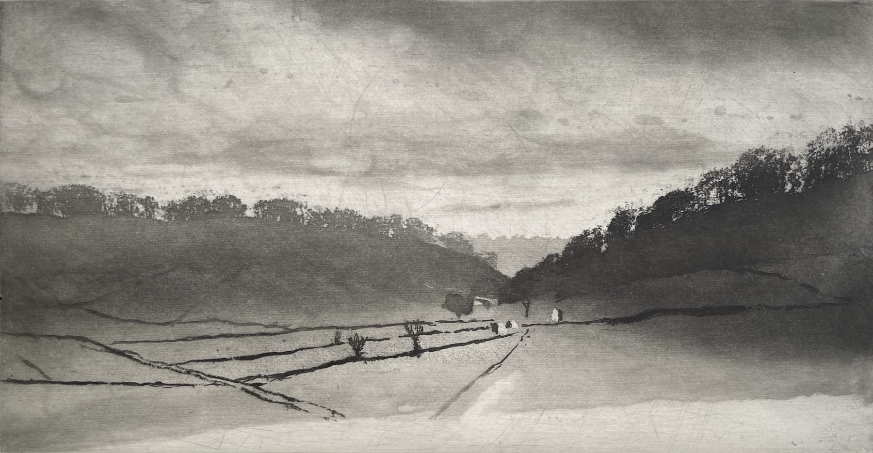 Norman Ackroyd, Morning at Glebe House, 2022