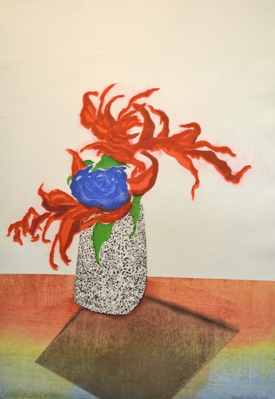 Sophie Layton, Still Life - Blue Rose & Pot, 2019