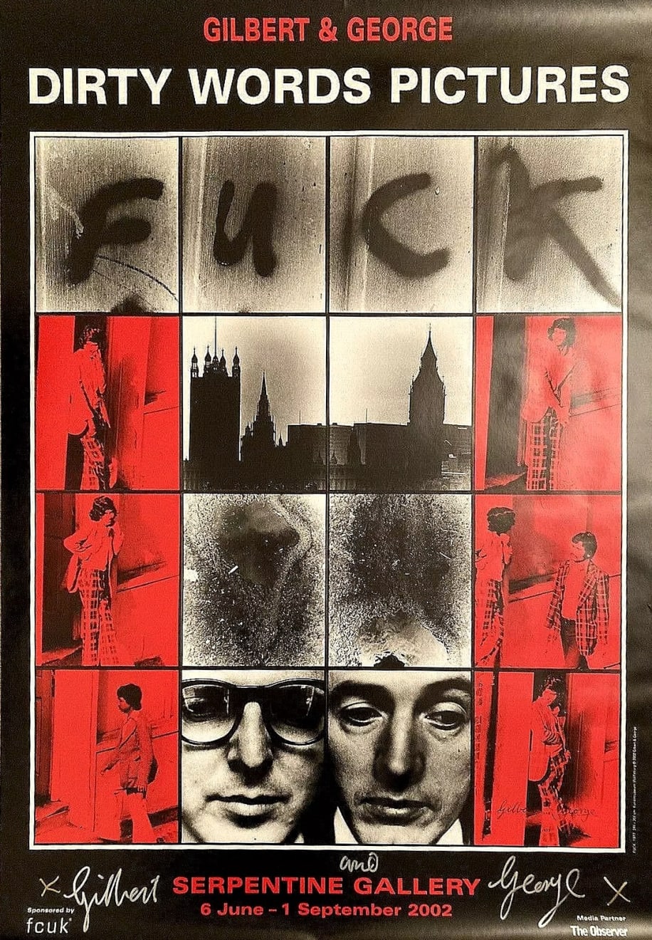 Christmas Secret Bid Auction 2024, LOT 83: Gilbert & George - Dirty Words Pictures , 2002