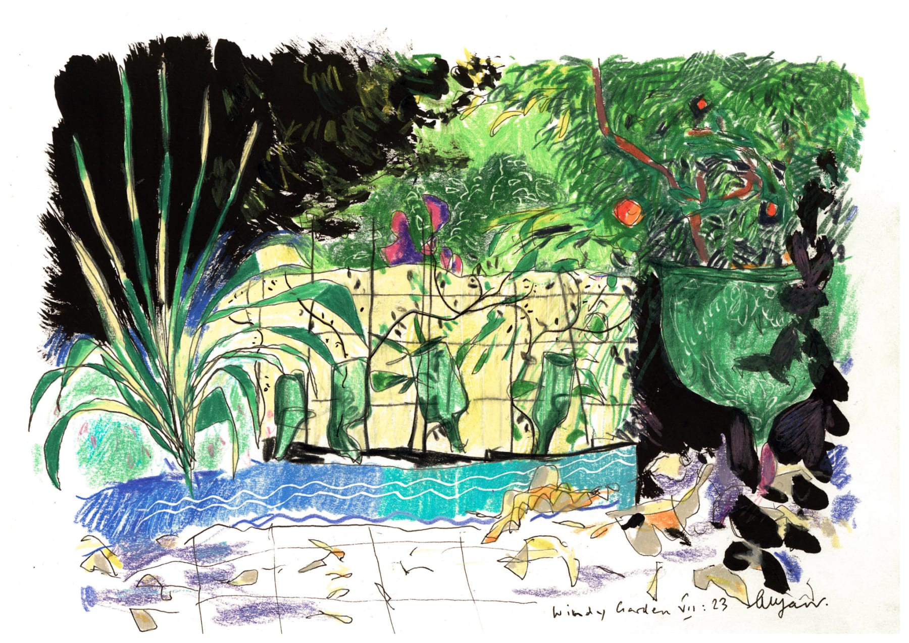 Andrew Marr, Windy Garden VII:23, 2023