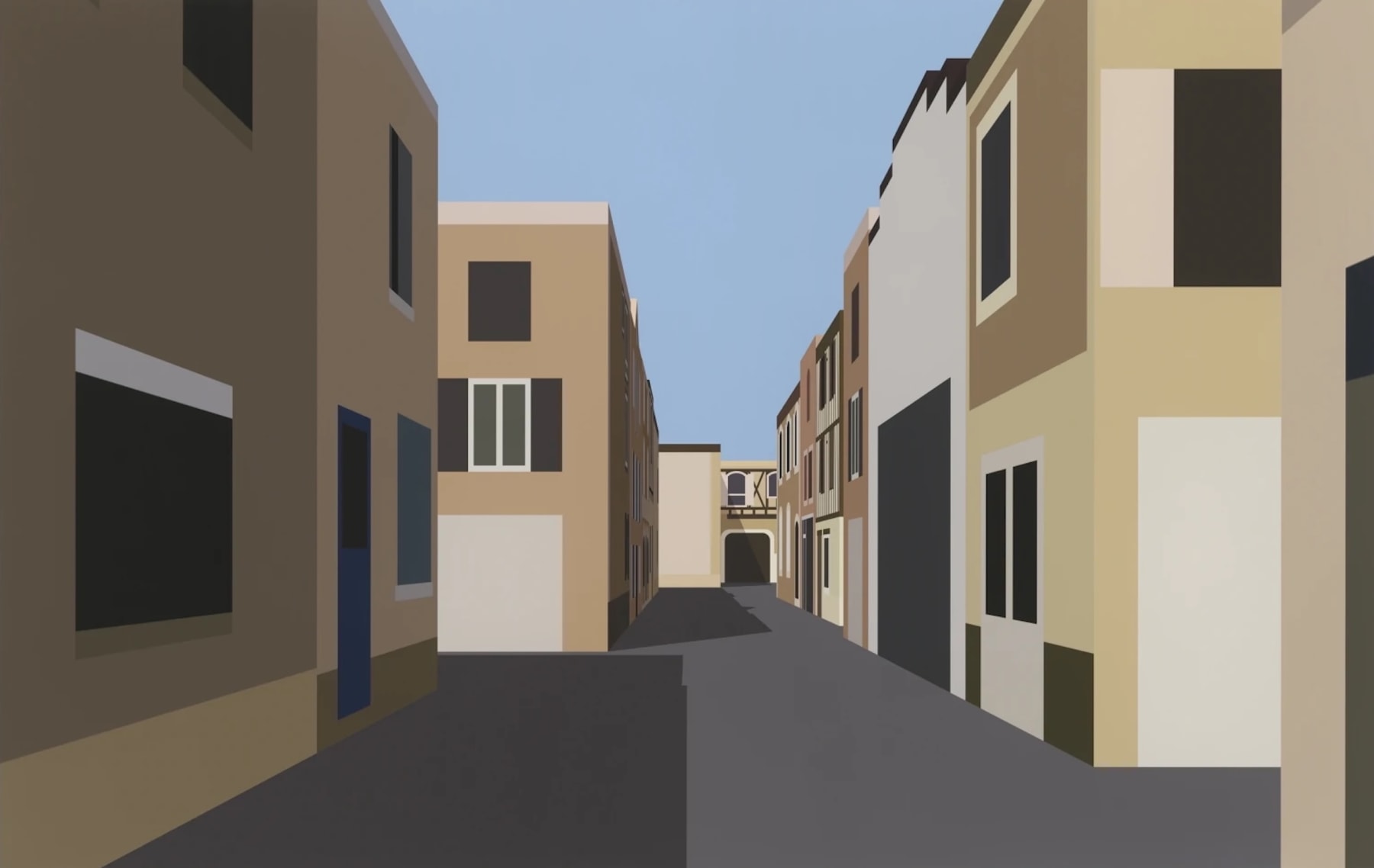Dulwich College Secret Bid Auction 2025, LOT 118B: Julian Opie - French Village 5., 2021