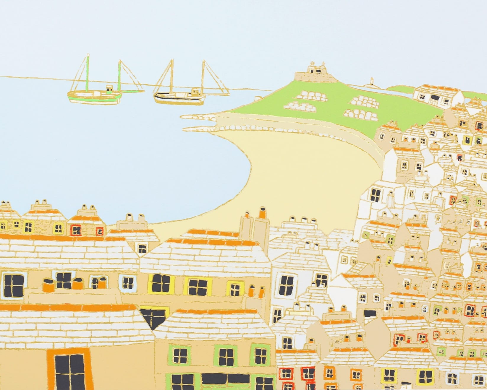 Bryan Pearce, St Ives From Godrevy Terrace, 2006