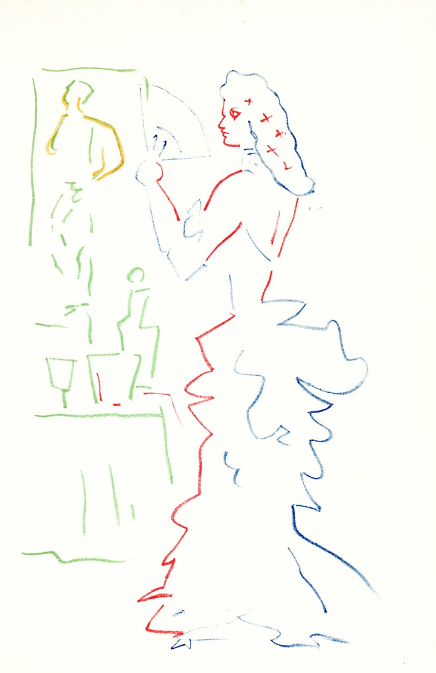 Christmas Secret Bid Auction , LOT 33: Jean Cocteau - From 'L’Aigle a Deux Têtes’ (XXXIII), 1957