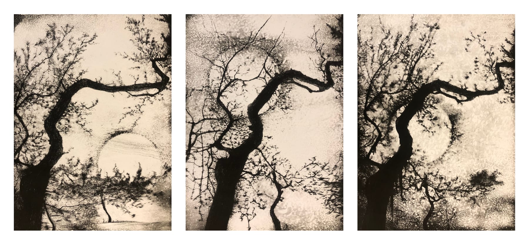 Edward Twohig , Super Moon Triptych (iii), 2020