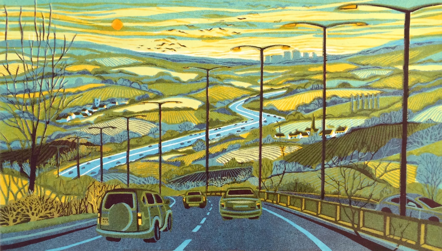 Gail Brodholt, From the Motorway, 2015