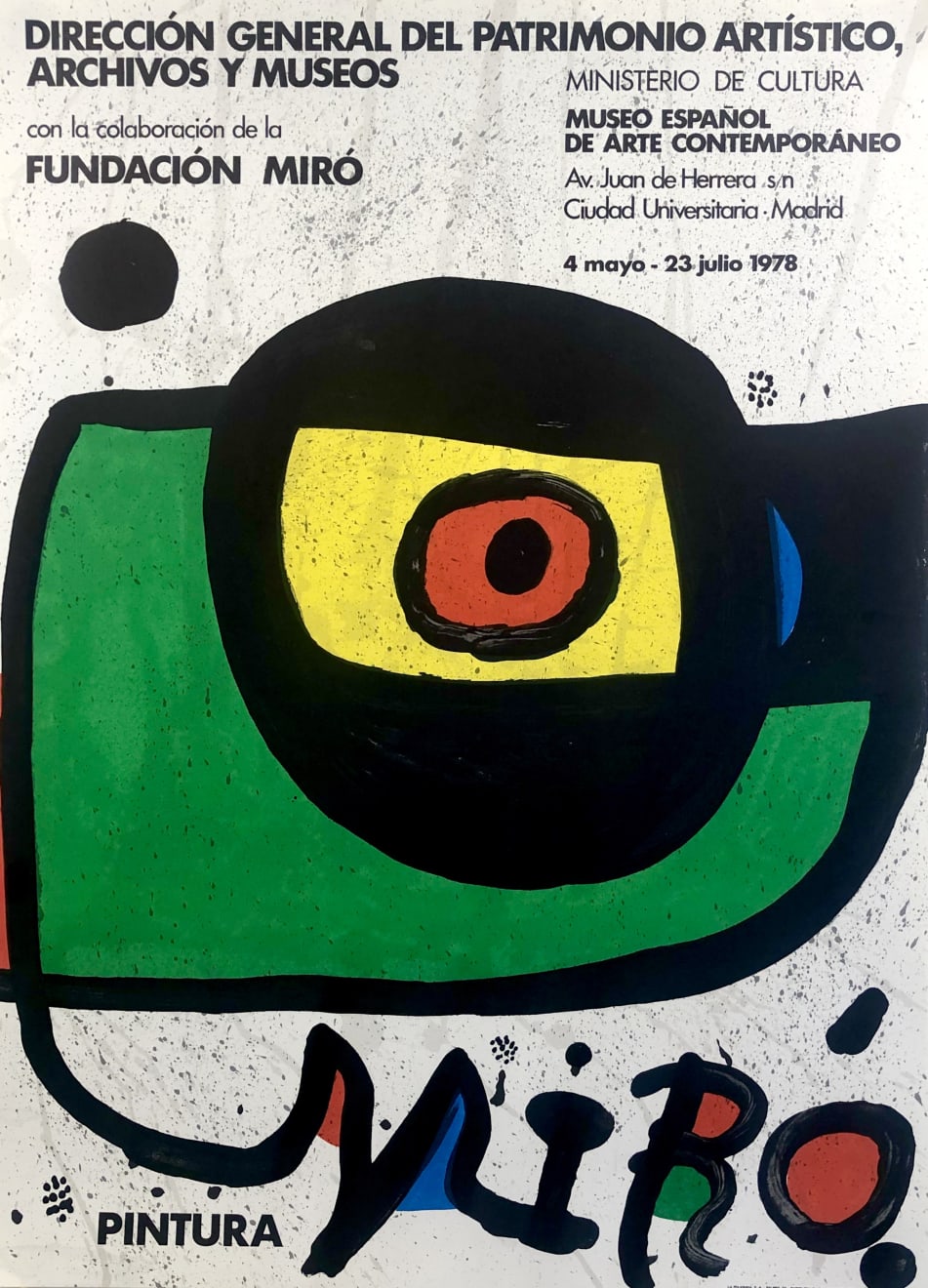 Joan Miró, Museo Español de Arte Contemporaneo, 1978