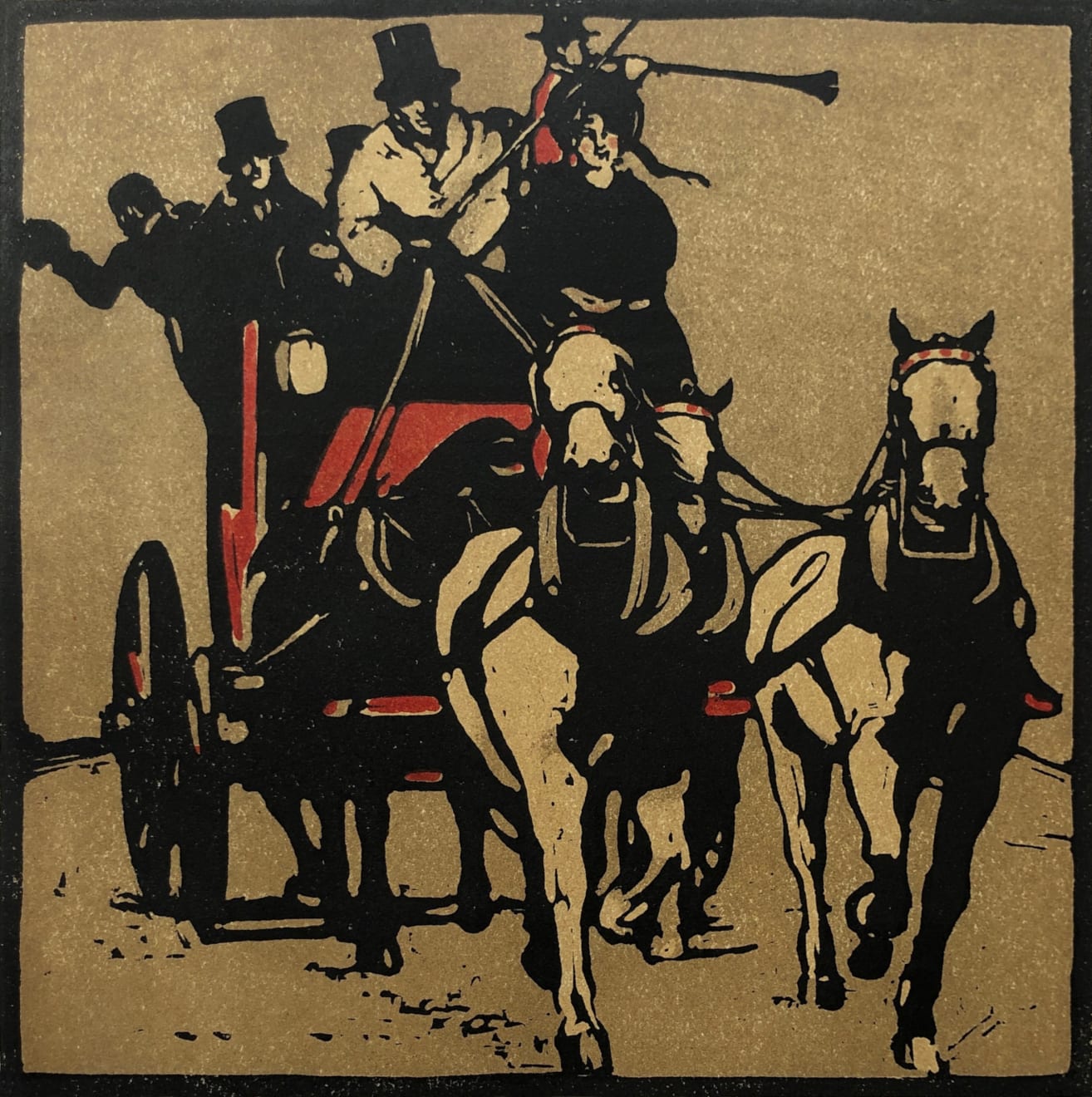 William Nicholson, Coaching (August), 1898