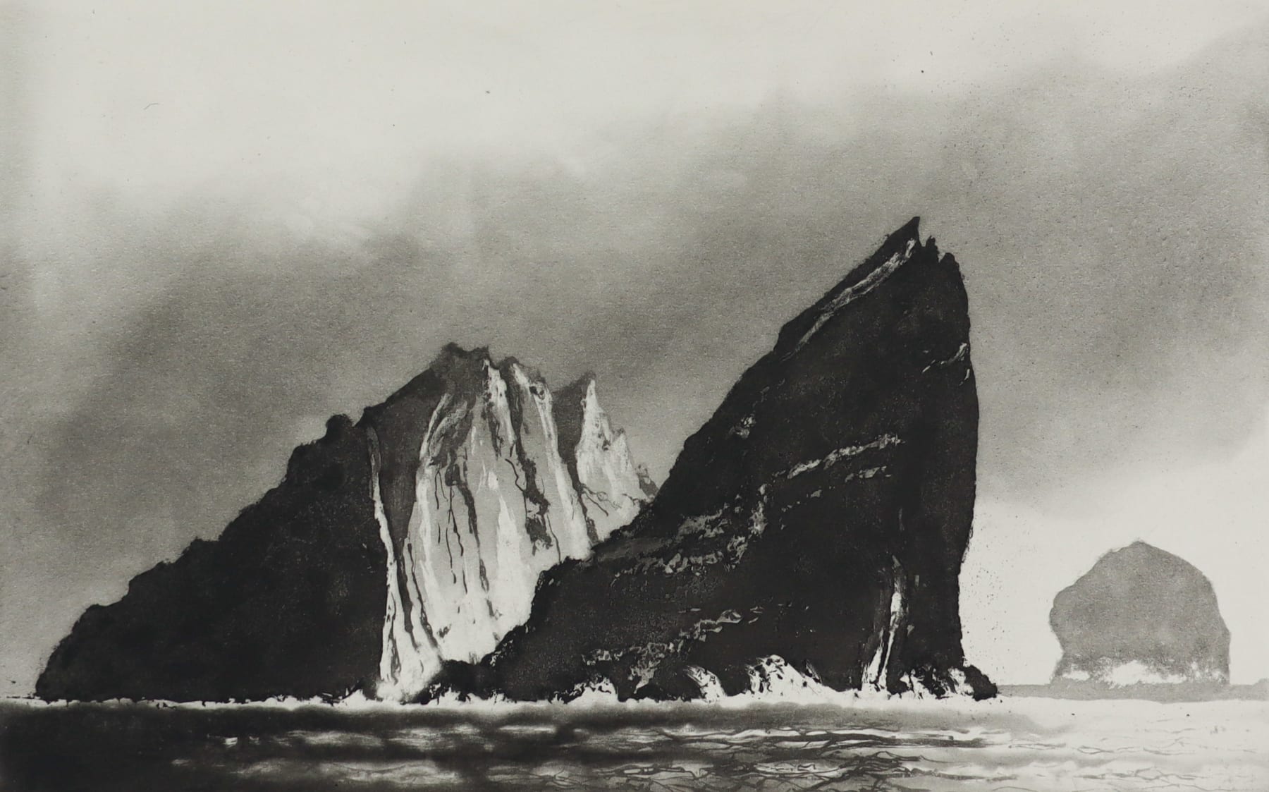 Norman Ackroyd, Evening at Stac an Armin, 2010