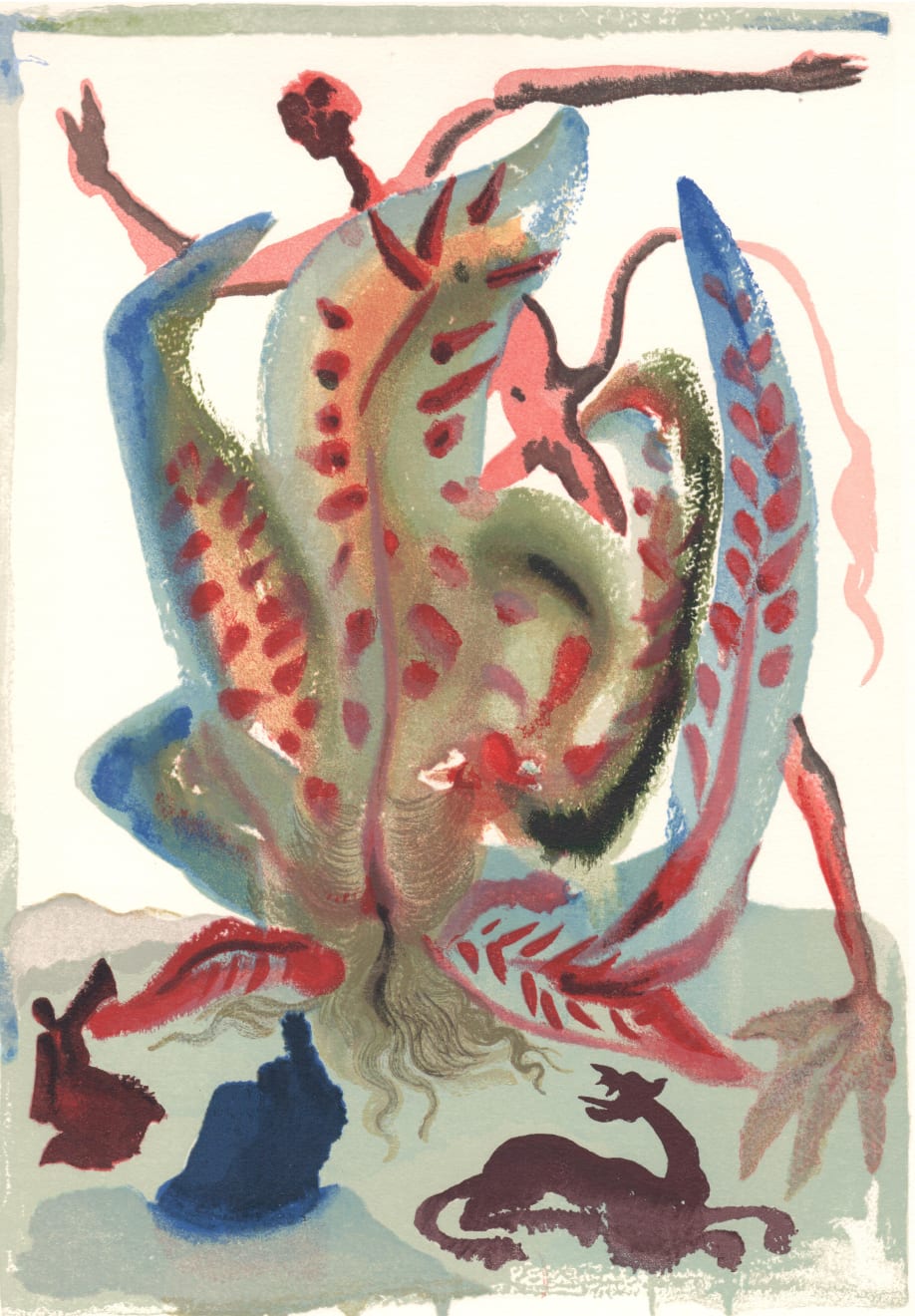 Salvador Dalí, Gluttony (Purgatory: Canto 23), 1960-64