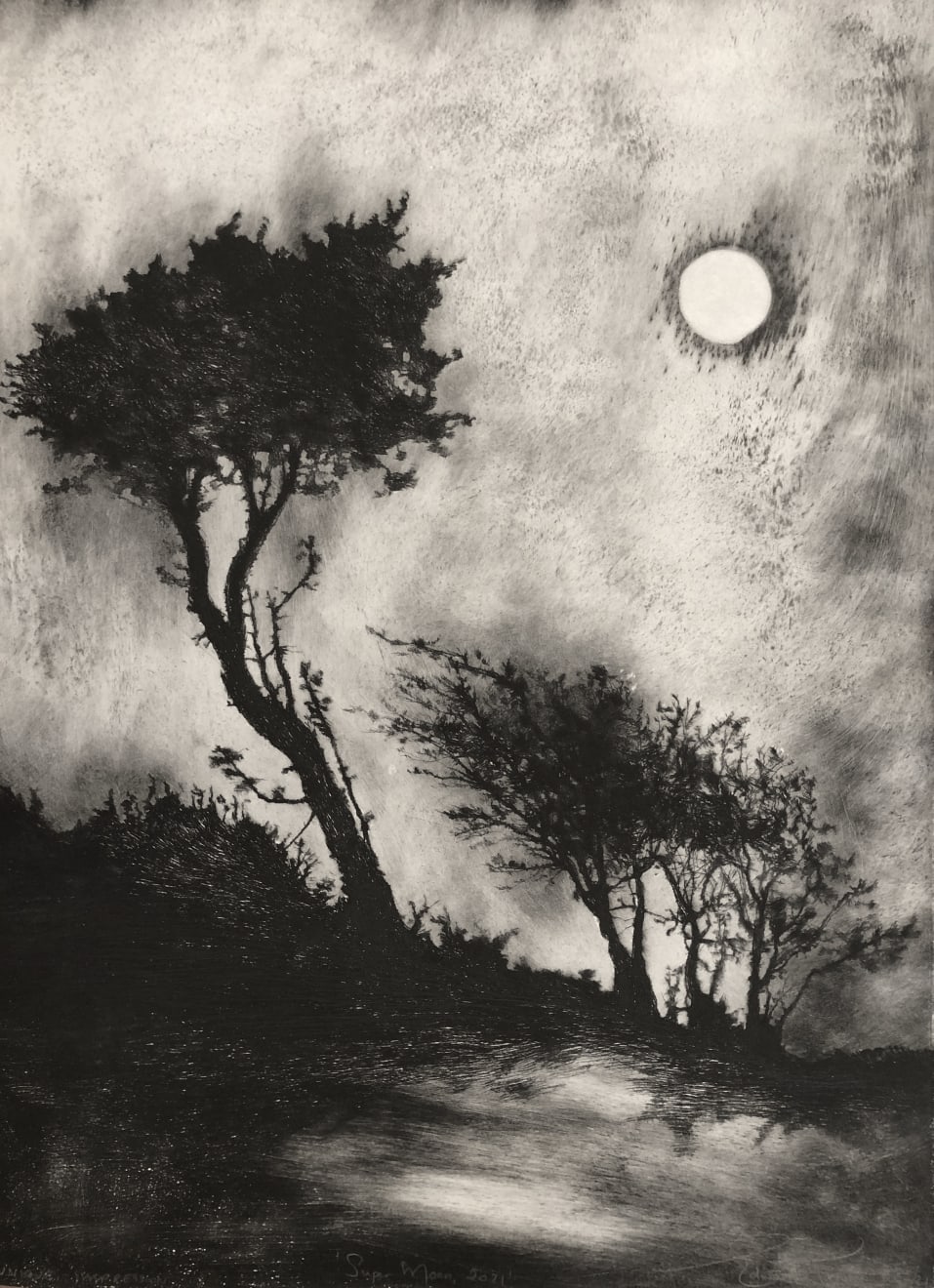 Christmas Secret Bid Auction 2025, LOT 225 - Edward Twohig: Super Moon 86.ii, 2021