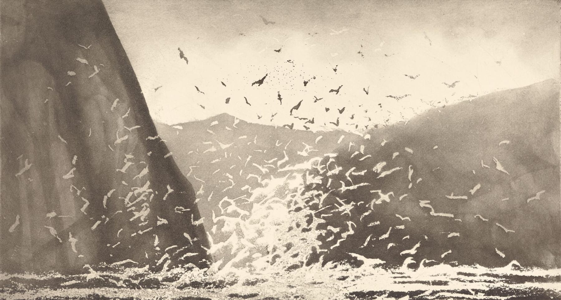 Norman Ackroyd, Off Clare Island, 2024