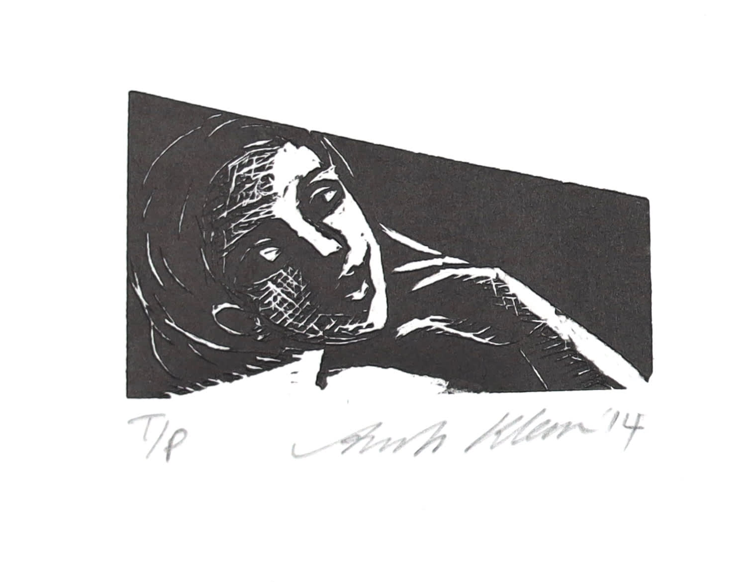 Anita Klein Studio Sale, Tiny Lady Thinking (TP), 2014