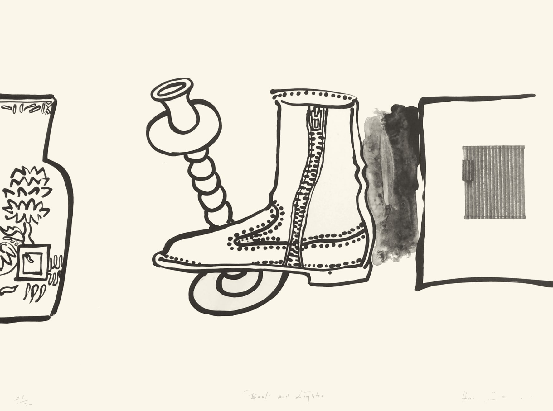 Harvey Daniels, Boot and Lighter, 1983