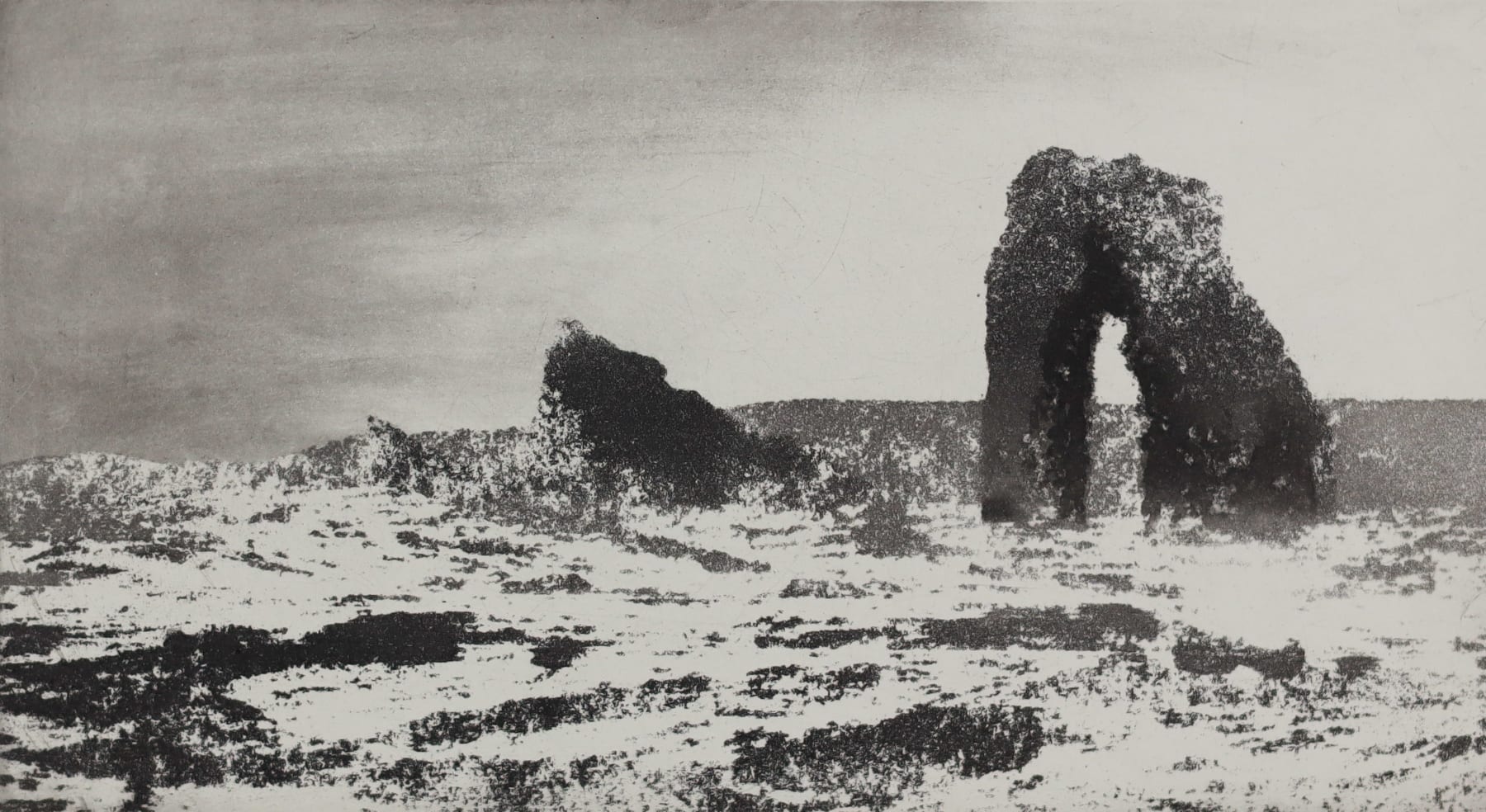 Norman Ackroyd, Gaada Stack - Foula , 2012
