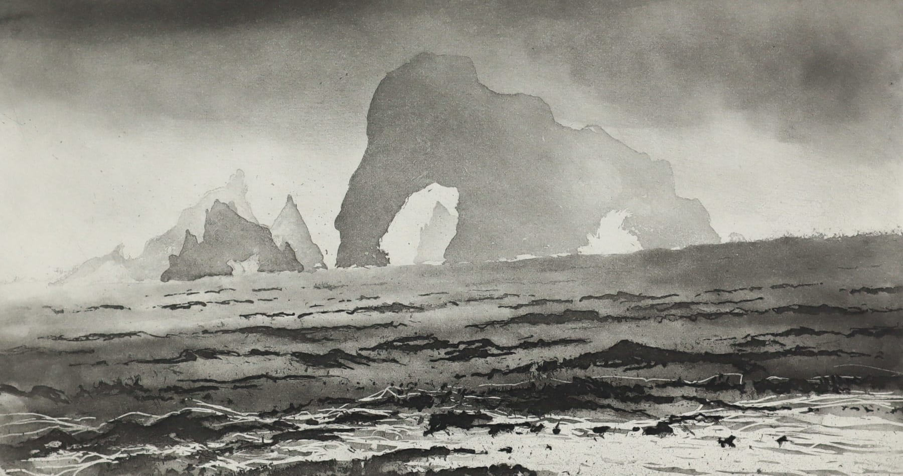 Norman Ackroyd, Cow Rock, 2015