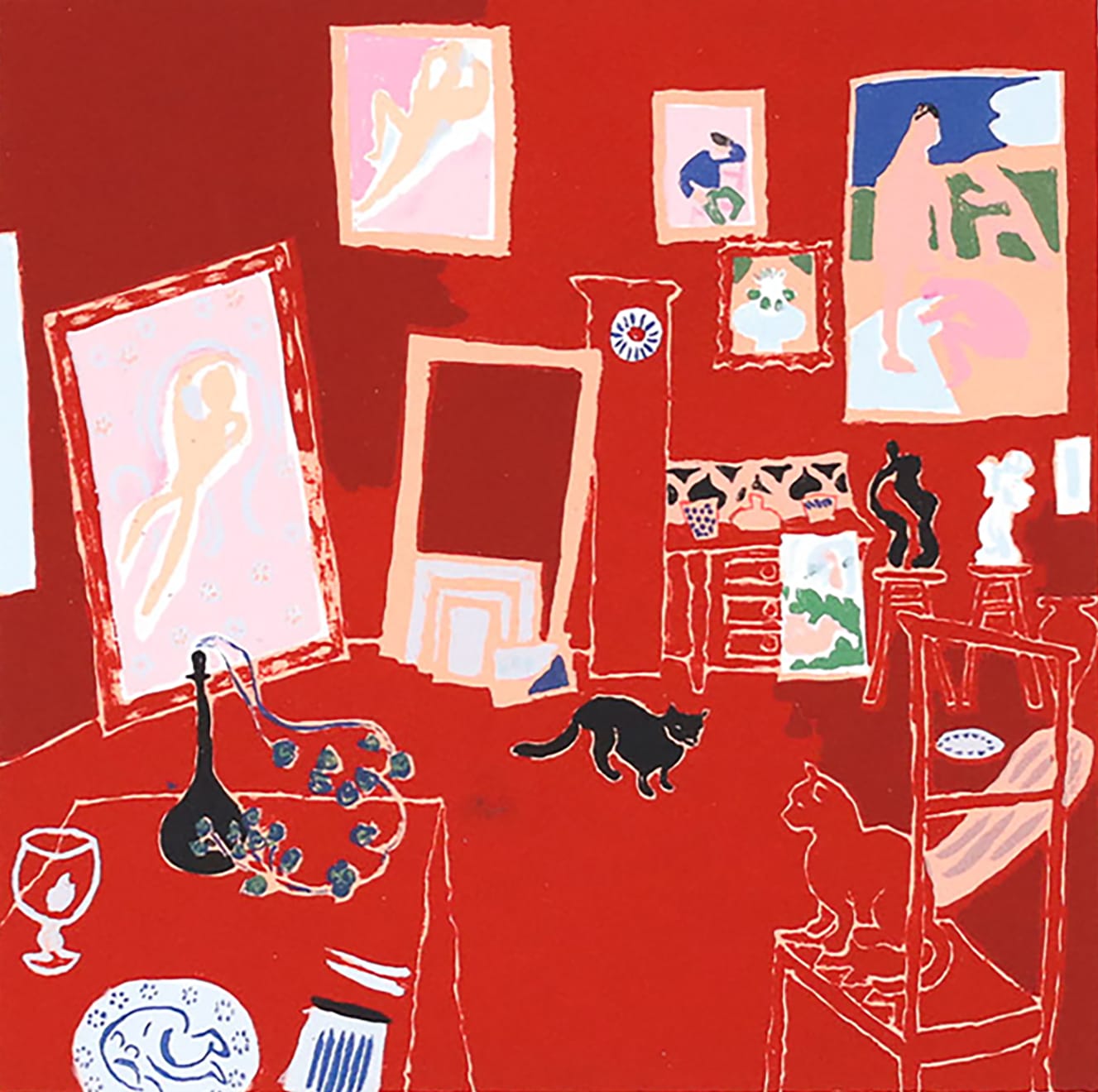 Mychael Barratt, Matisse’s Cat - The Red Studio, 2024