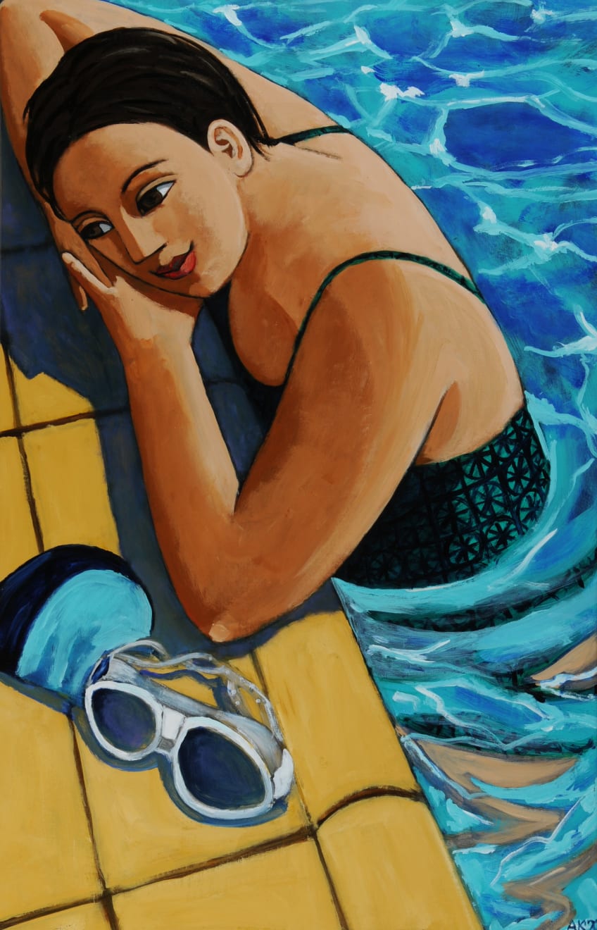 Anita Klein Studio Sale, Alla Piscina (At the Pool), 2020