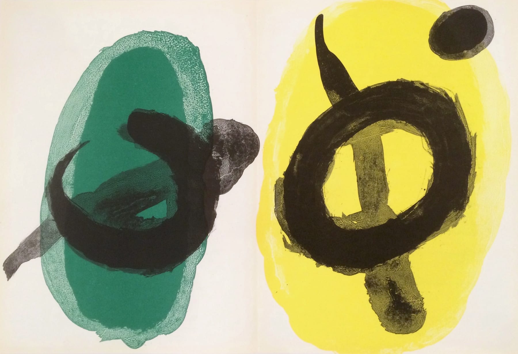 Joan Miró, Plate I from 'Derrière le Miroir': Miró, Peintures', 1961