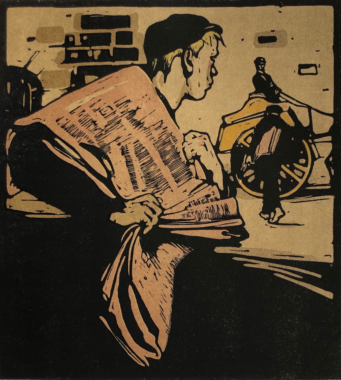 William Nicholson, News-Boy (The City), 1898