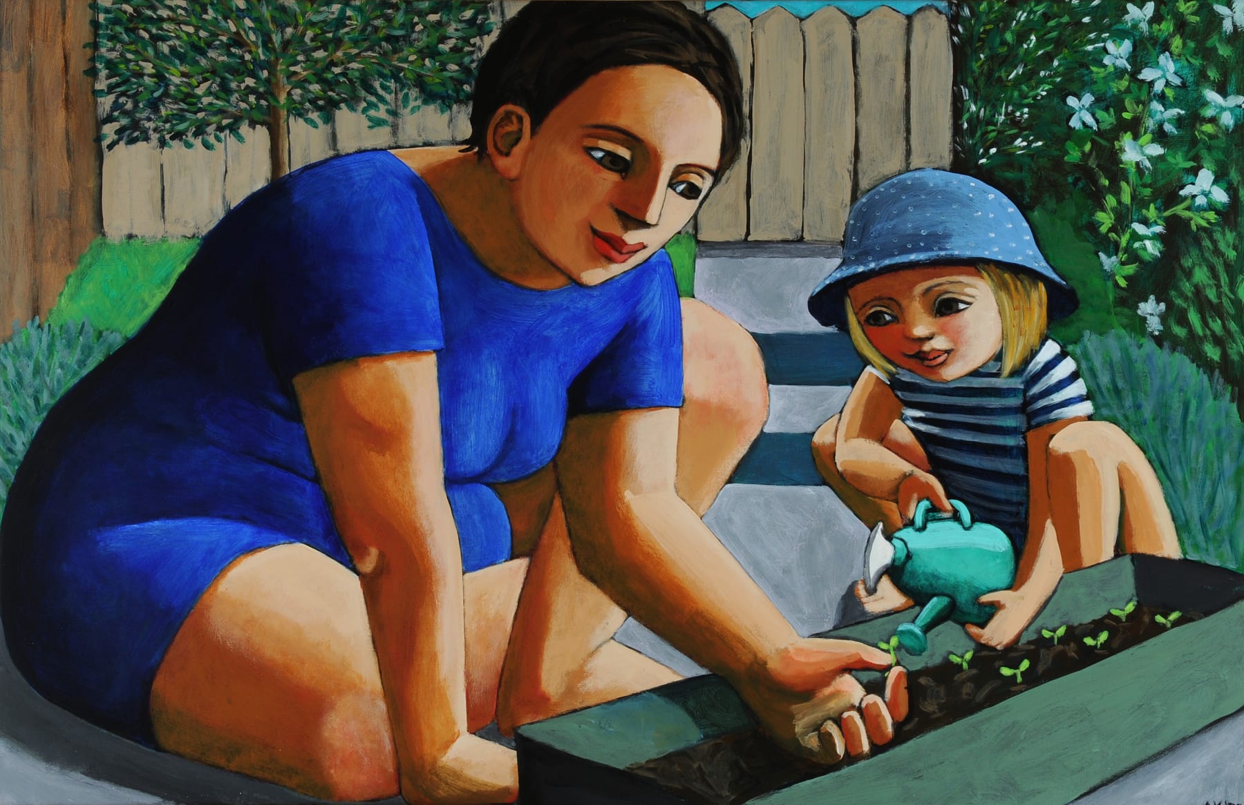 Anita Klein Studio Sale, Planting Seedlings, 2020