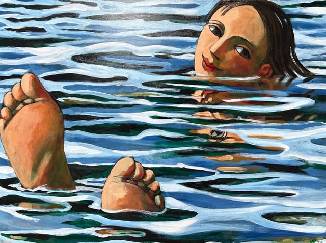 Anita Klein, Galleggiante nel Lago (Floating in the Lake), 2023