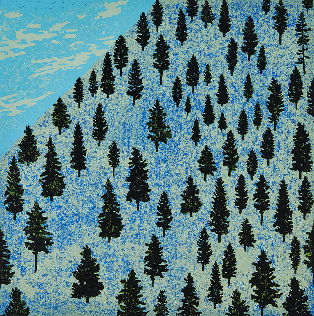 Paul Hogg, Mountain (Blue), 2021
