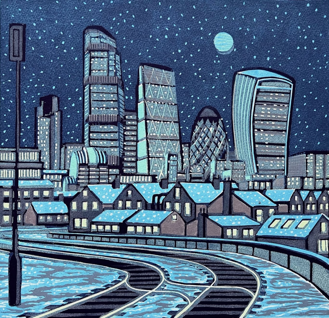 Gail Brodholt, London Snow, 2019