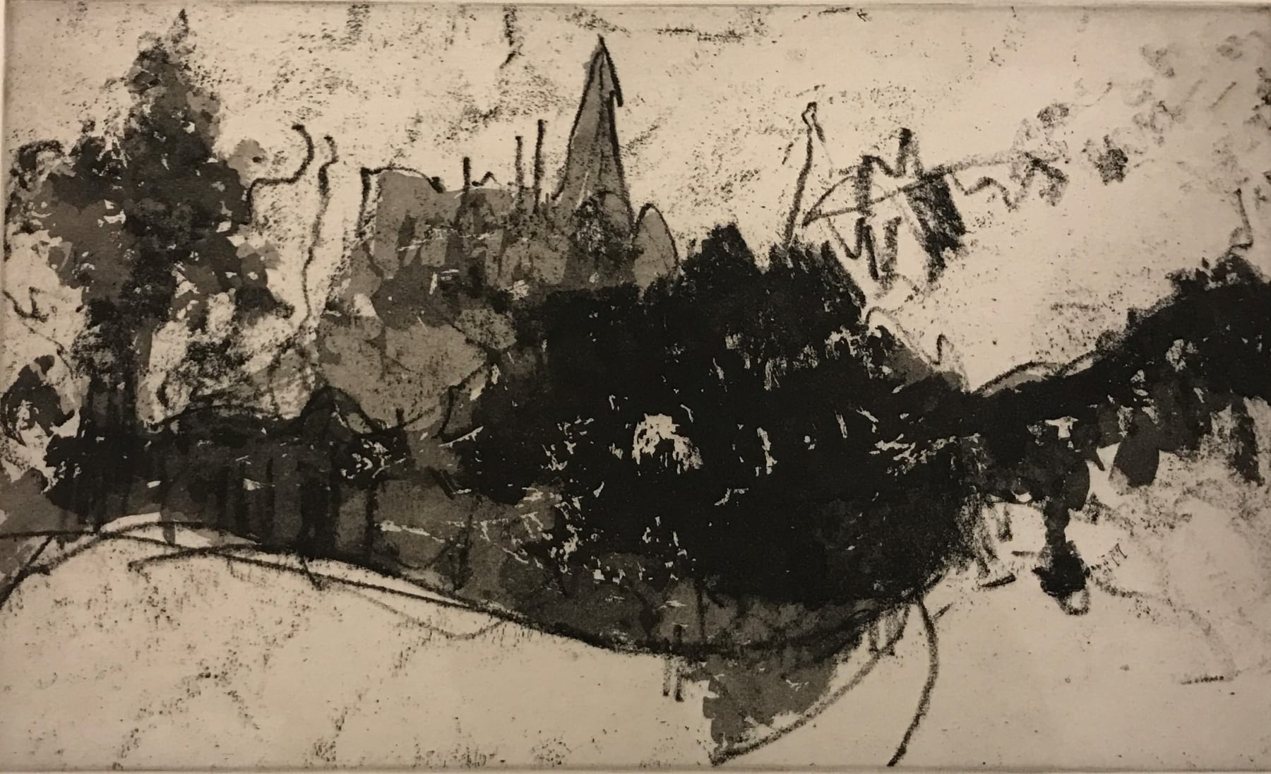 Jason Hicklin, Highgate Church from Kenwood, 1991