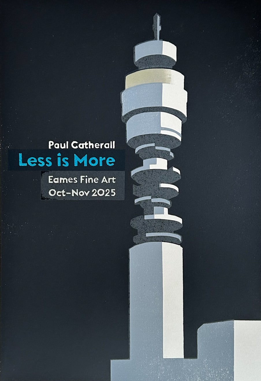 Paul Catherall, Less Is More Exhibition Poster - Blue, 2025