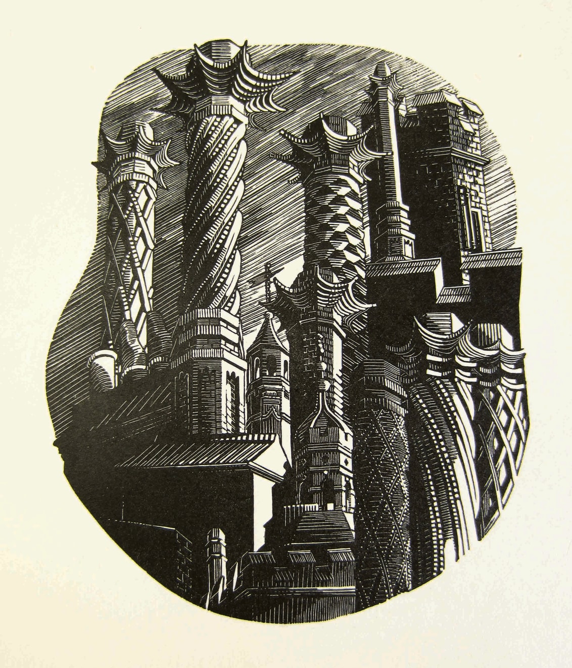 Anne Desmet, Towers and Tudor Chimneys, 2016