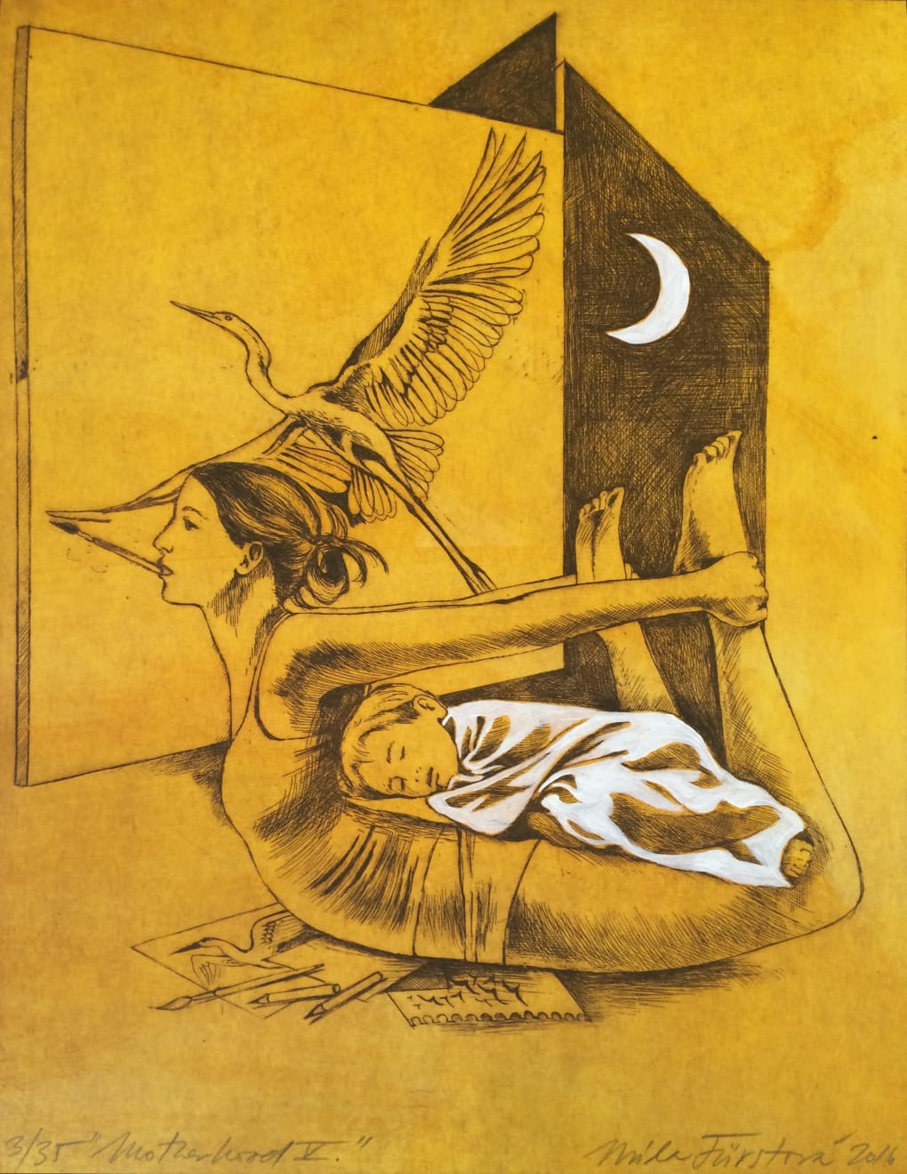 Mila Fürstová, Motherhood V, 2016