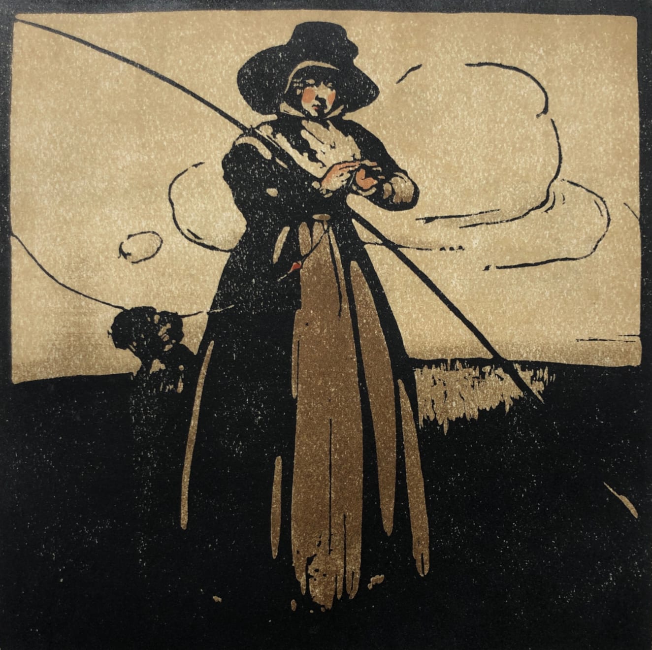 William Nicholson, Fishing (May), 1898
