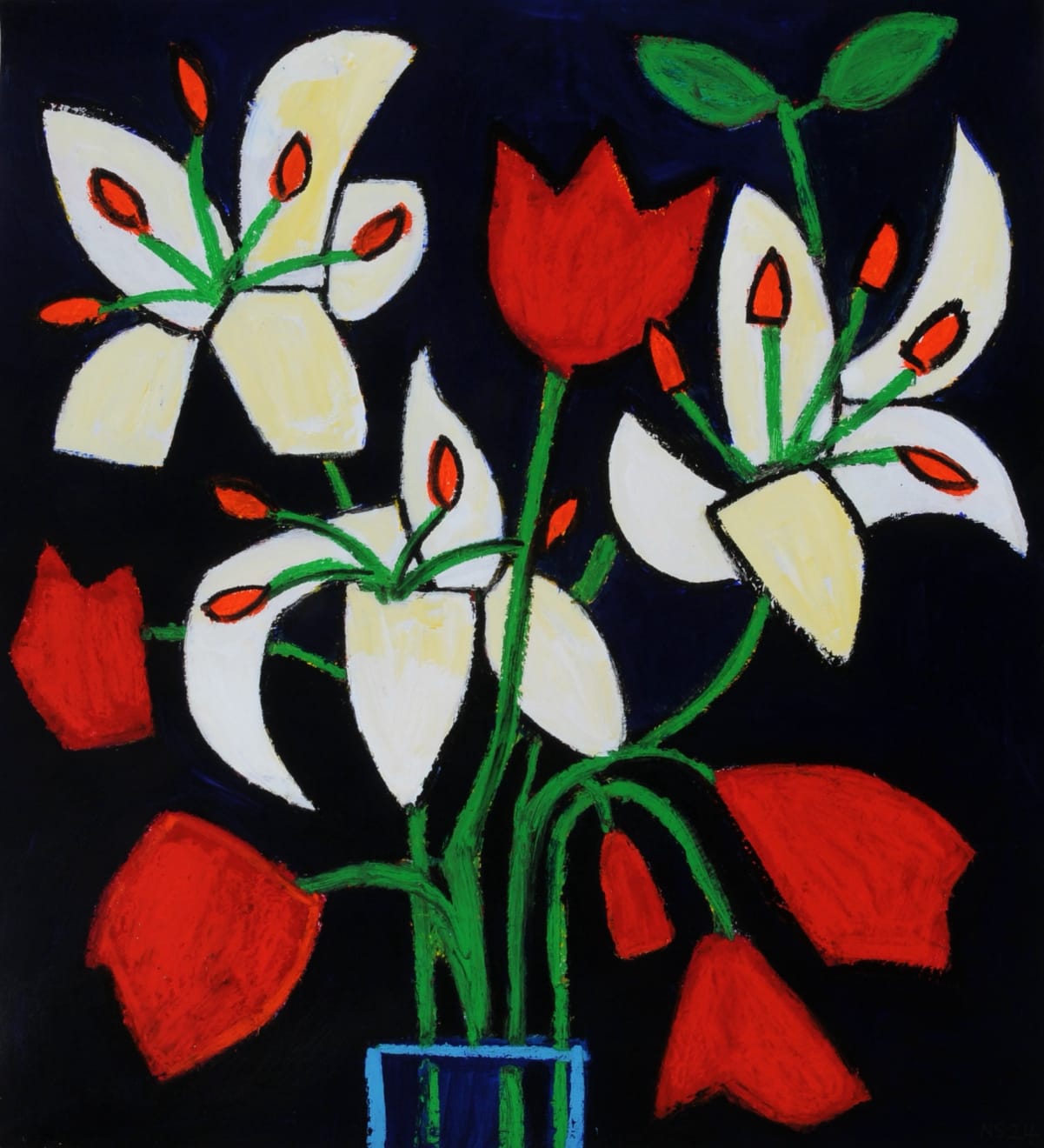 Nigel Swift, Lilies and Tulips 2, 2024