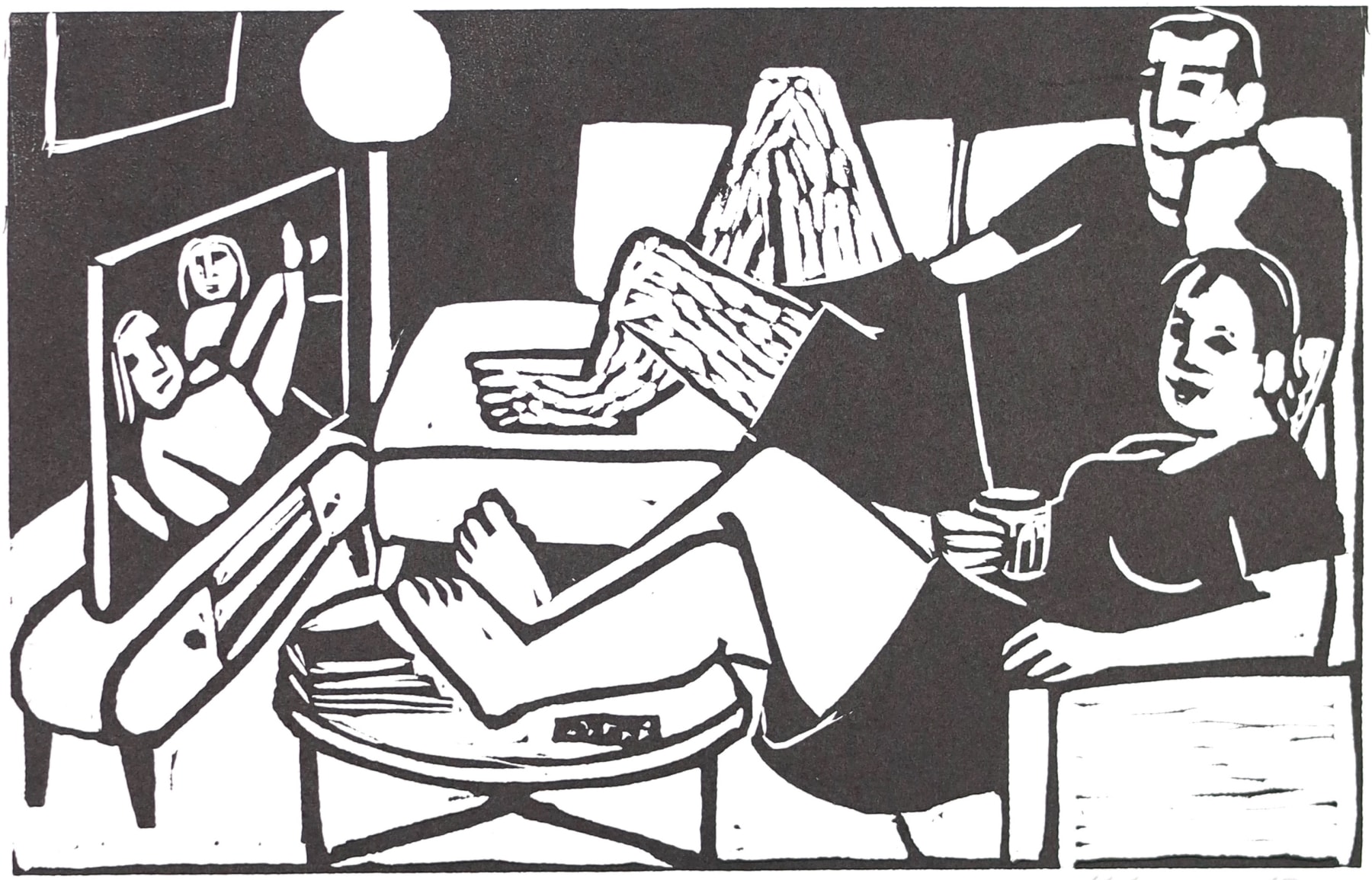 Anita Klein Studio Sale, Watching Slow Horses (TP), 2024