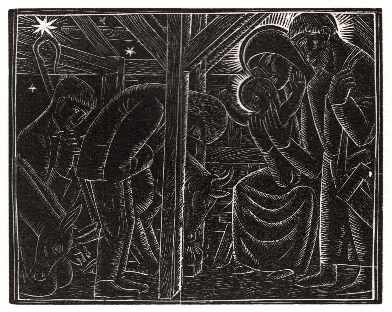 David Jones, Nativity with Shepherds and Animals
