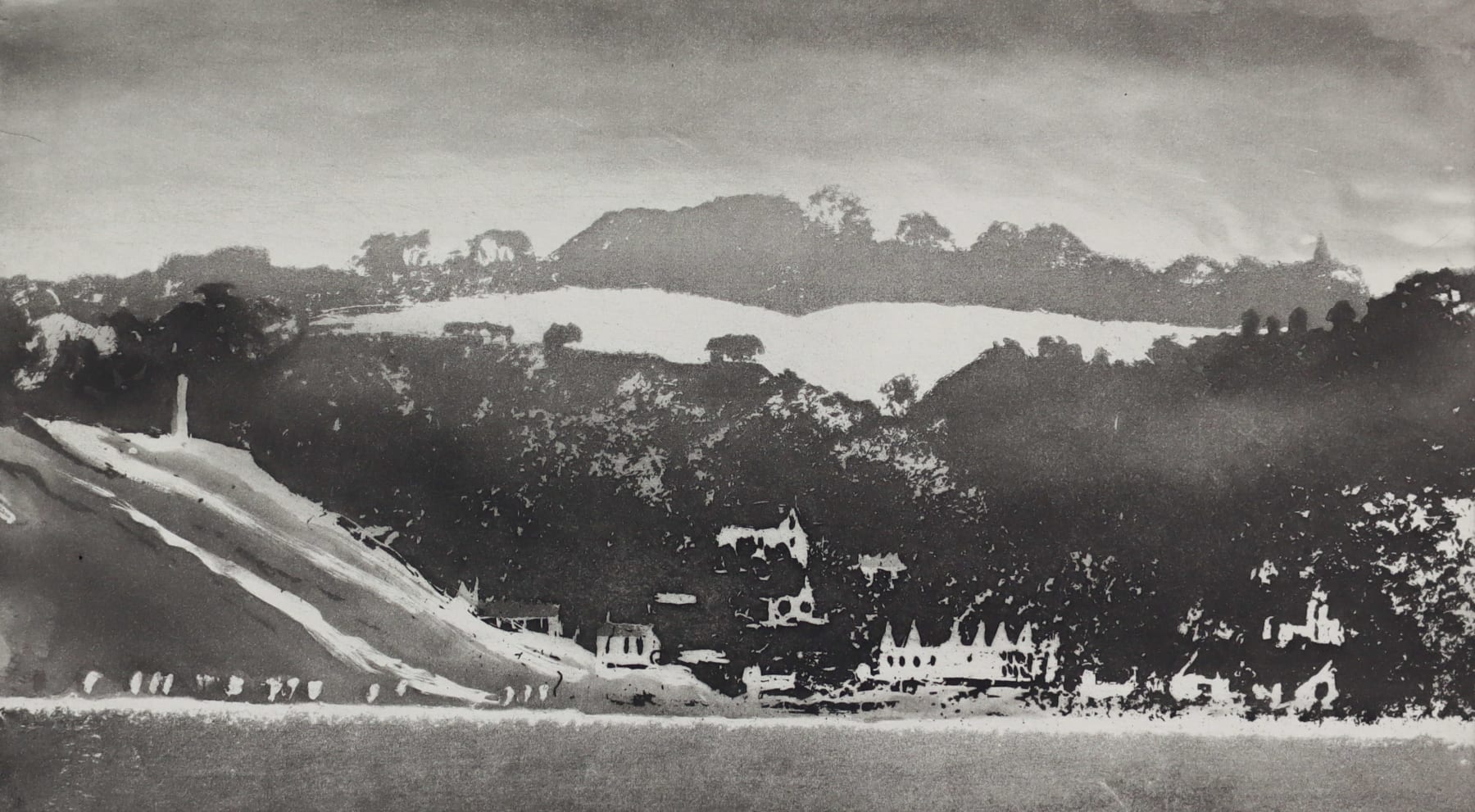 Norman Ackroyd, Sandsend Under Mulgrave, 2014